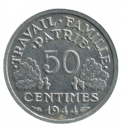 50 Centimes Bazor Aluminium Etat Français