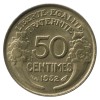 50 Centimes Morlon Bronze Aluminium Variété sans Raisin