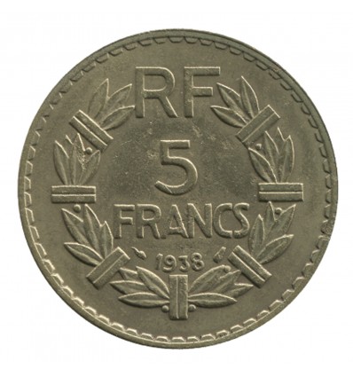 5 Francs Lavrillier Bronze Aluminium Troisième République