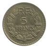 5 Francs Lavrillier Bronze Aluminium Troisième République