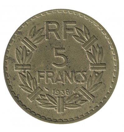 5 Francs Lavrillier Bronze Aluminium Troisième République