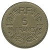 5 Francs Lavrillier Bronze Aluminium Troisième République