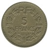 5 Francs Lavrillier Bronze Aluminium Troisième République