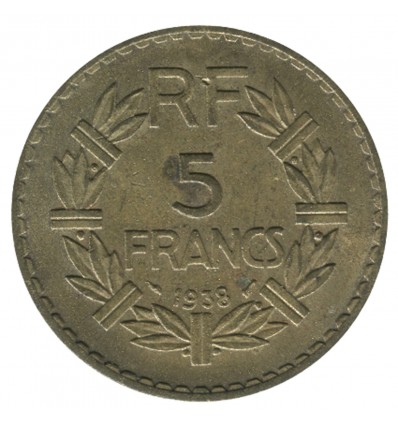 5 Francs Lavrillier Bronze Aluminium Troisième République