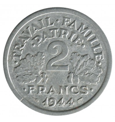 2 Francs Bazor Aluminium Etat Français