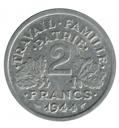 2 Francs Bazor Aluminium Etat Français