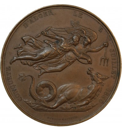 Médaille Prise d'Alger par le Comte de Bourmont le 5 Juillet 1830 - Algérie