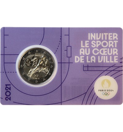 2 Euros France 2021 - JO Paris 2024 (Blister Violet)