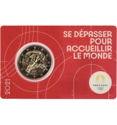 2 Euros France 2021- JO Paris 2024 (Blister Rouge)