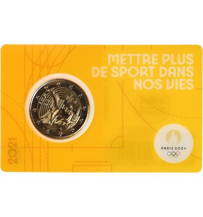 2 Euros France 2021 - JO paris 2024 (Blister Orange)