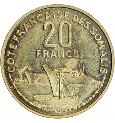 Essai de 20 Francs Côte Française des Somalis