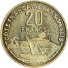 Essai de 20 Francs Côte Française des Somalis