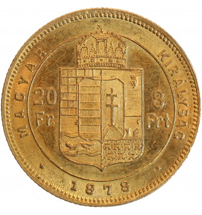 8 Forint / 20 Francs François Joseph Ier
