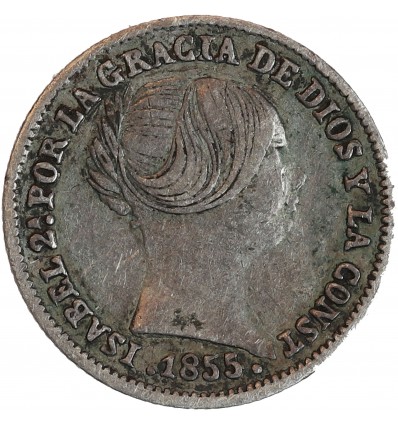 1 Réal Isabelle II - Espagne Argent