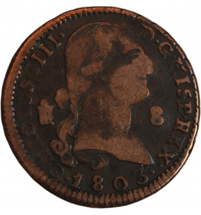 8 Maravedis Charles IV - Espagne