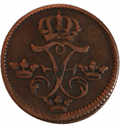 Avers : monogramme de Frédéric Ier entouré par quatre couronnes