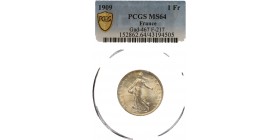 1 Franc Semeuse 1909 - PCGS MS64