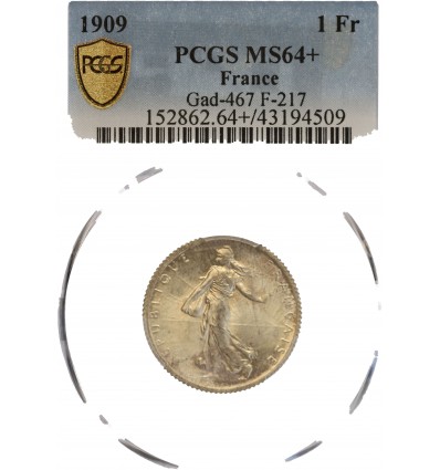 1 Franc Semeuse 1909 - PCGS MS64+