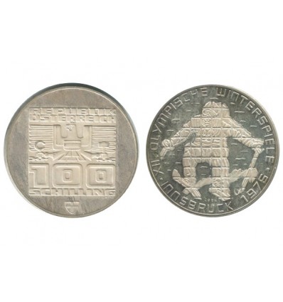 100 Schilling Autriche Argent