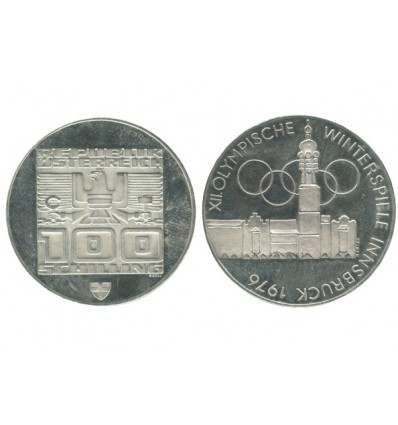 100 Schilling Autriche Argent