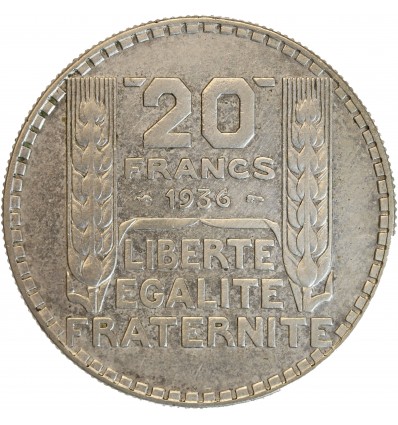 20 Francs Turin Argent