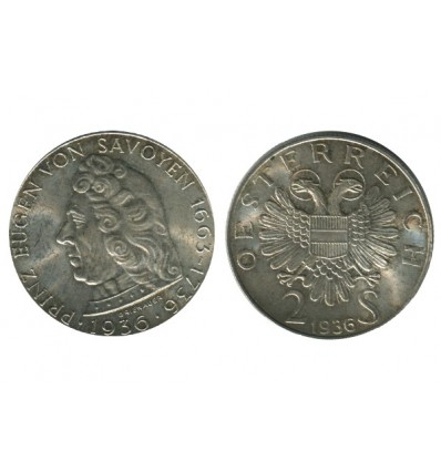2 Schilling Autriche Argent