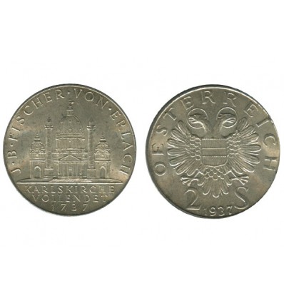 2 Schilling Autriche Argent