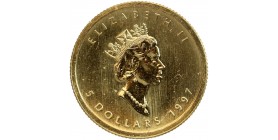 5 Dollars Elisabeth II ( 1/10 Once ) - Canada