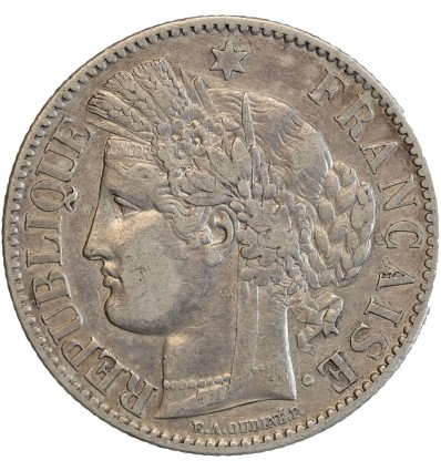 2 Francs Cérès Avec Légende Troisième République