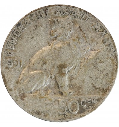 50 Centimes Leopold II Légende Flamande - Belgique Argent