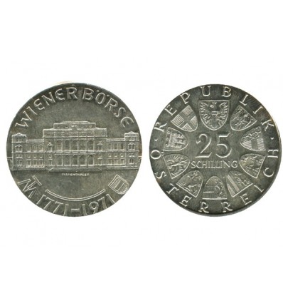 25 Schilling Autriche Argent