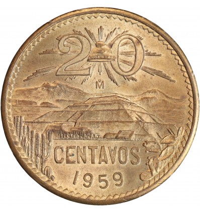 20 Centavos - Mexique