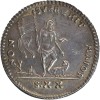 Refrappe en argent de la 20 scudi en or - Malte Argent