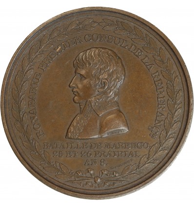 Médaille en bronze Bonaparte Premier Consul Bataille de Marengo