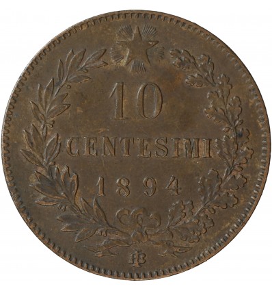 10 Centimes Umberto Ier - Italie - Italie Réunifiée