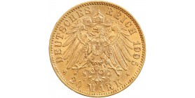 20 Marks Frederic Auguste III - Allemagne Saxe