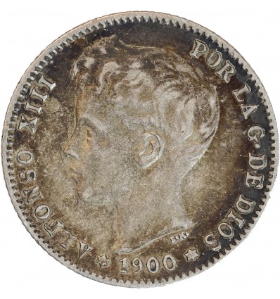 1 Peseta Alphonse XIII - Espagne Argent