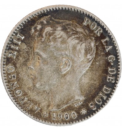 1 Peseta Alphonse XIII - Espagne Argent