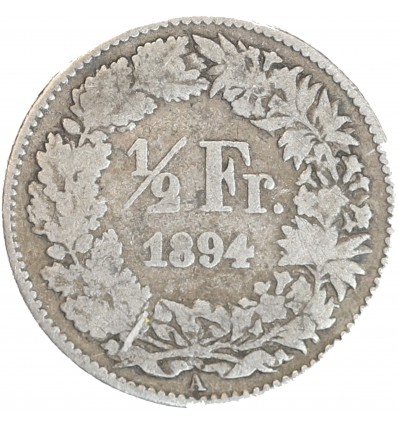 1/2 Franc - Suisse Argent Confederation