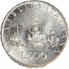 Pièce de 500 lires en argent 835‰