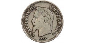 20 Centimes Napoléon III Tête Laurée