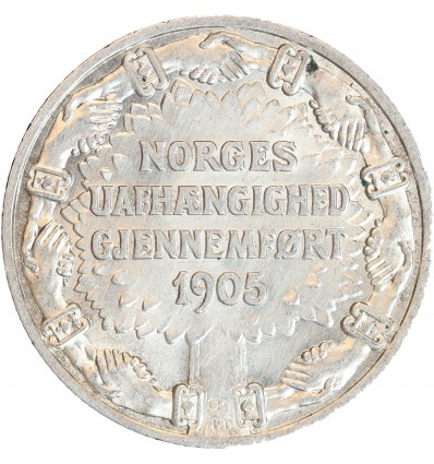2 Couronnes Haakon VII - Norvège Argent