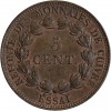 Essai de 5 Centimes Louis-Philippe Ier  Refonte des Monnaies de Cuivre