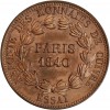 Module de 5 Cent Louis-Philippe Refonte des Monnaies de Cuivre Essai