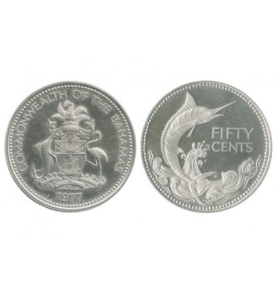 50 Cents Elisabeth II Bahamas
