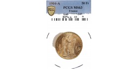 50 Francs Génie 1904 A - PCGS MS63