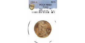 50 Francs Génie 1904 A - PCGS MS64