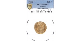100 Francs Bazor 1935 - PCGS MS63