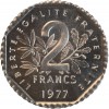 Pré-Série 2 Francs Semeuse sans le mot Essai