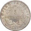 5 Francs Napoléon Ier Tête Laurée Revers Empire